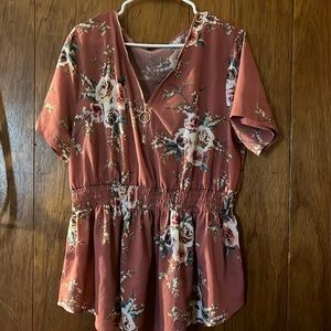 Mauve floral top